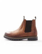Dawson chelsea boots in brown leather