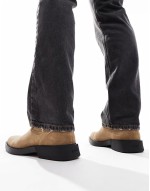 iker chelsea boots in light brown suede