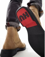 iker chelsea boots in light brown suede
