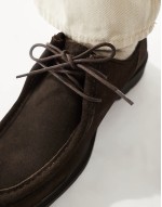 suede loafer shoe in brown