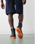 Play short boots with translucent sole in black