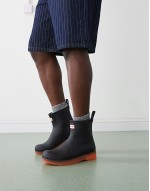 Play short boots with translucent sole in black