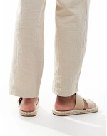 slip on sandal espadrilles in stone