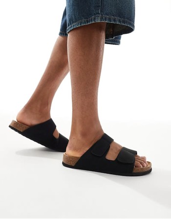 High quality strap sandal in black