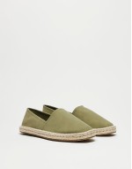 espadrilles in khaki green