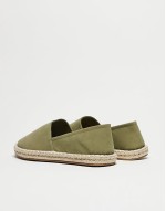 espadrilles in khaki green