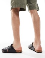 RB fisherman sandals in PU black