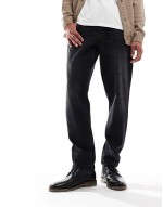 lace up boots in black leather with natural sole